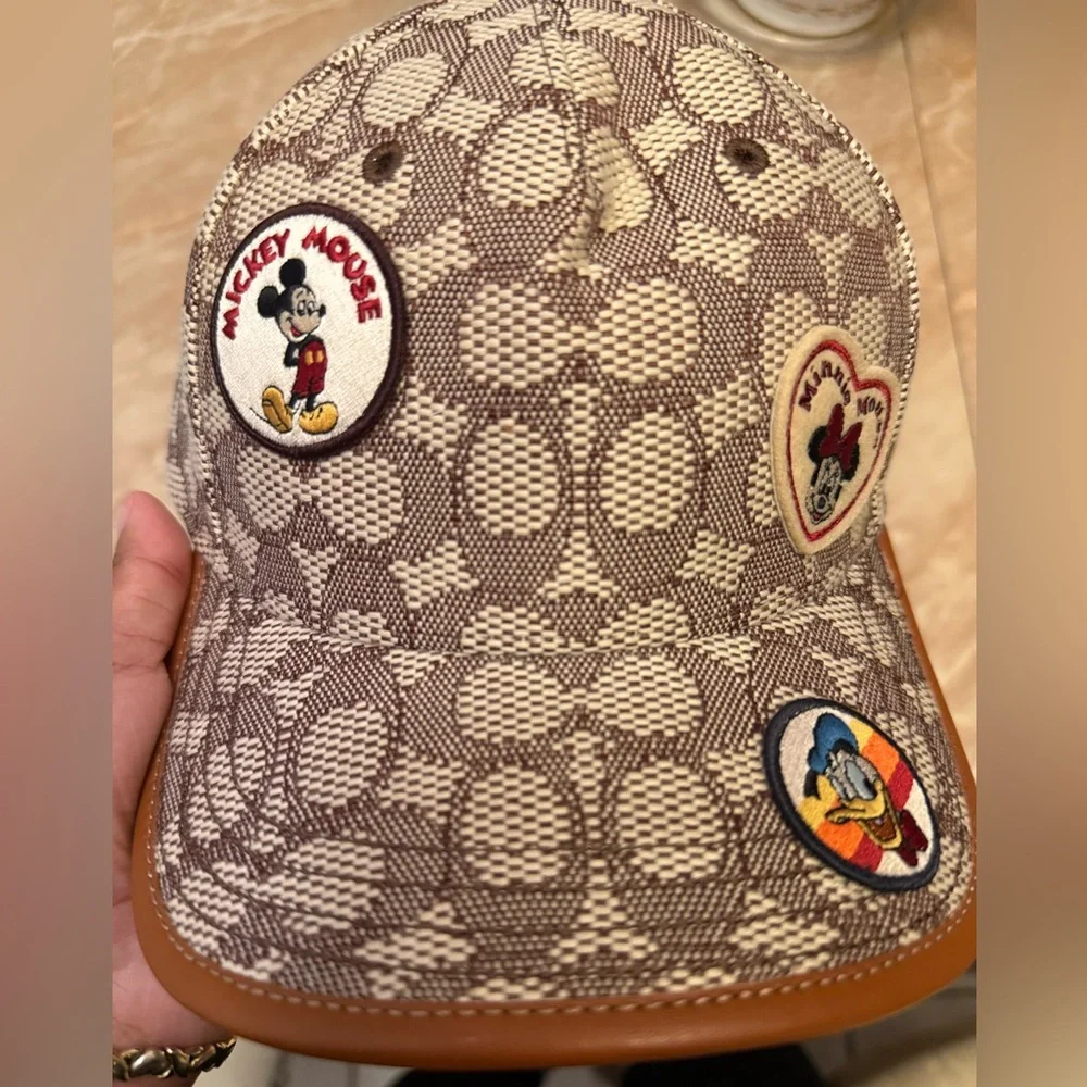 Disney X Coach Signature Baseball Hat With Patches - Picture 3 of 8